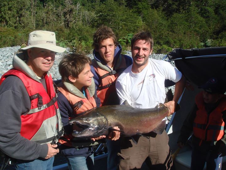 Pesca Chinook Lago Risopatrón Salmón Chinook Lago Risopatrón
